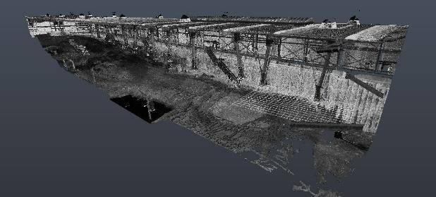 3D-Aufmaß der Kesslergrube zur Aushubüberwachung im Rahmen der Roche-Sanierung.