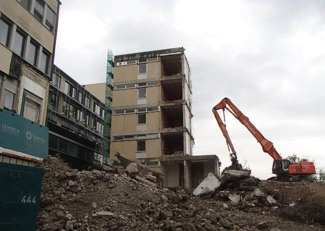 Baufortschritt der Neustrukturierung des Krankenhauses Sankt Elisabeth in Ravensburg, 2. Bauabschnitt.