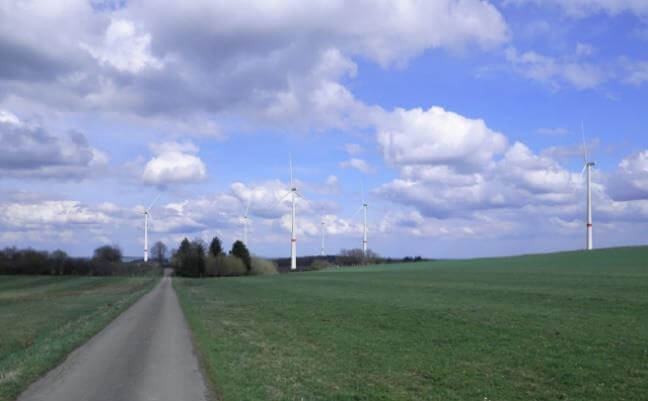 Grafik zeigt den Ablauf des Genehmigungsverfahrens für den Windpark Mühlenberg.